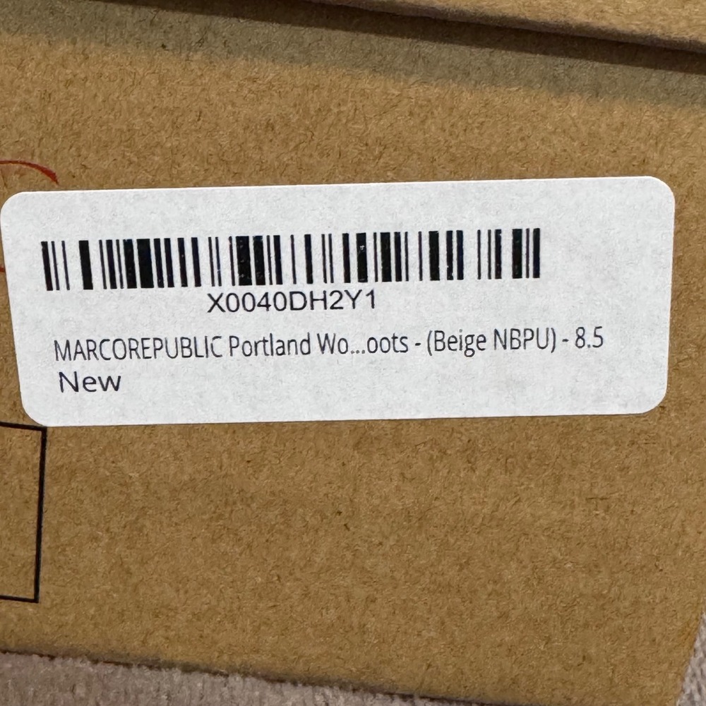 NEW Marco Republic Women 8.5 Chelsea Lug Sole Portland Beige Ankle Boots - Picture 13 of 13
